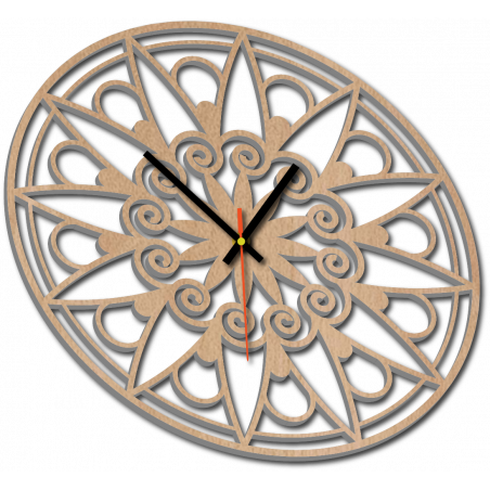 Modern Wall Clock, Wall Clock as a Gift, 3D Clock Mandala. Modern Wall Clock, Wall Clock as a Gift, 3D Clock Mandala.