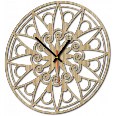 Modern Wall Clock, Wall Clock as a Gift, 3D Clock Mandala. Modern Wall Clock, Wall Clock as a Gift, 3D Clock Mandala.