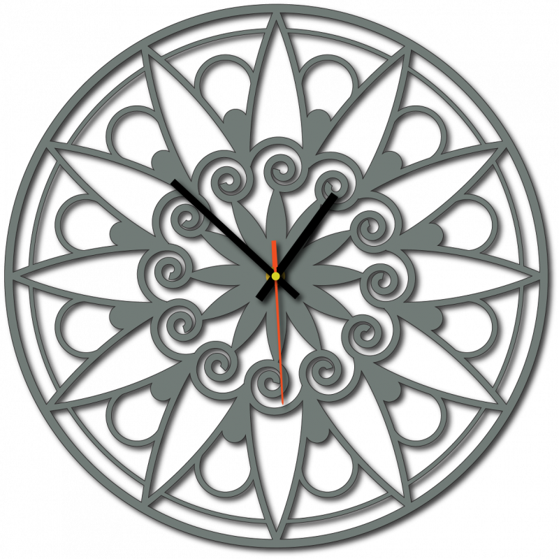 Modern Wall Clock, Wall Clock as a Gift, 3D Clock Mandala.