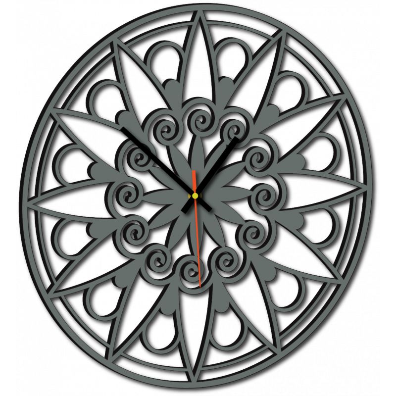 Modern Wall Clock, Wall Clock as a Gift, 3D Clock Mandala.