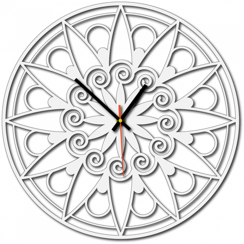 Modern Wall Clock, Wall Clock as a Gift, 3D Clock Mandala.