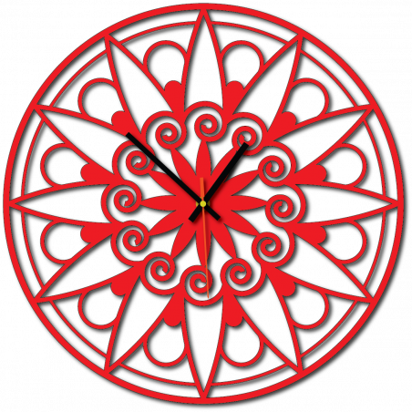 Modern Wall Clock, Wall Clock as a Gift, 3D Clock Mandala. Modern Wall Clock, Wall Clock as a Gift, 3D Clock Mandala.