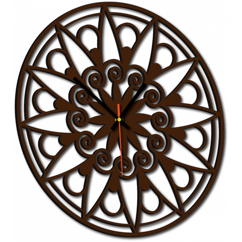 Modern Wall Clock, Wall Clock as a Gift, 3D Clock Mandala.