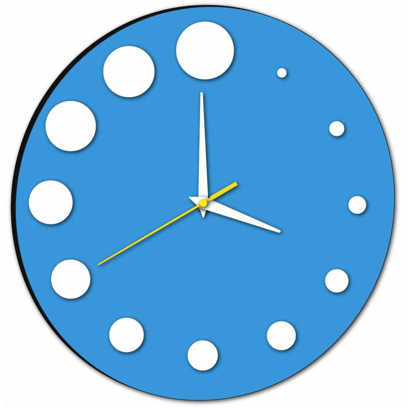 Design wall clock for living room, kitchen, kids room. Wall clock as a gift.