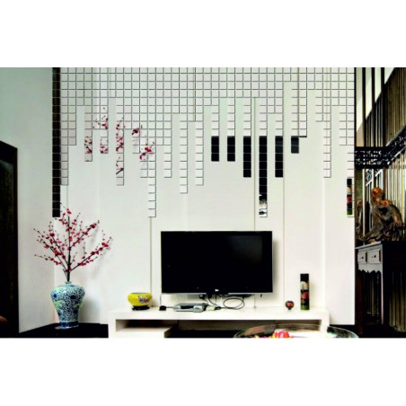 Decorative mirrors. Great 3D adhesive wall clock, modern 3D clock on the wall. Wall clock for the kitchen and the living room.on