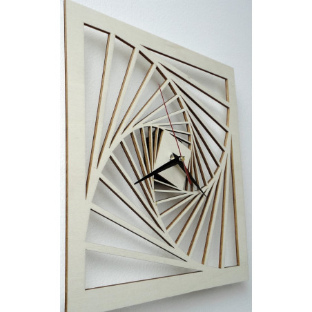Modern wall clock, wooden wall clock, plywood
