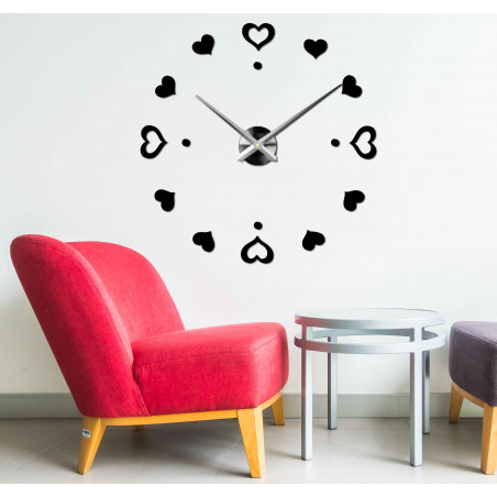 Adhesive wall clock, luxury wall clock, plastic clock