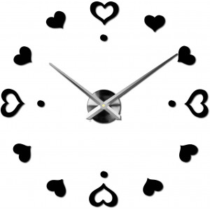 Adhesive wall clock, luxury clock on stent, plastic clock 2