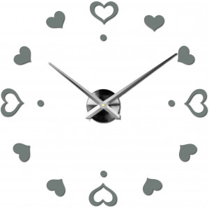 Adhesive wall clock, luxury clock on stent, plastic clock 2