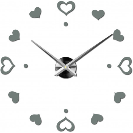 Adhesive wall clock, luxury clock on stent, plastic clock