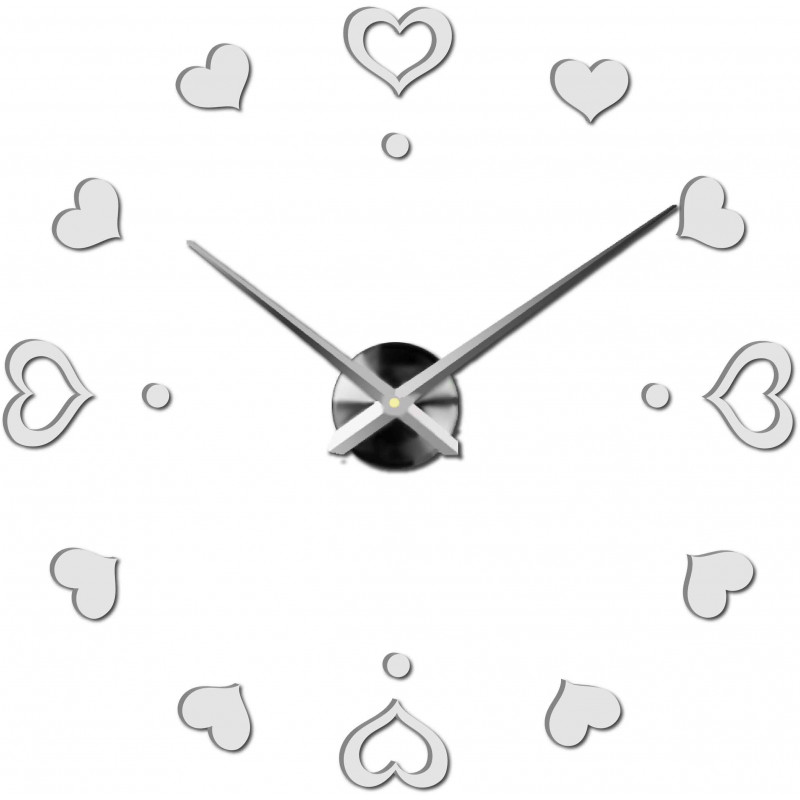 Adhesive wall clock, luxury clock on stent, plastic clock