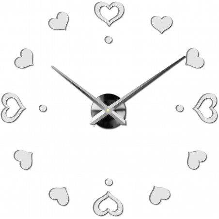 Adhesive wall clock, luxury clock on stent, plastic clock