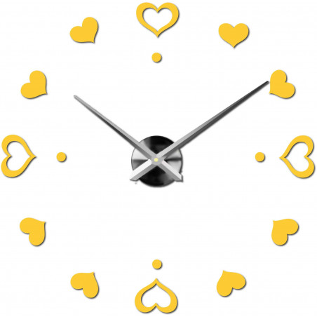 Adhesive wall clock, luxury clock on stent, plastic clock