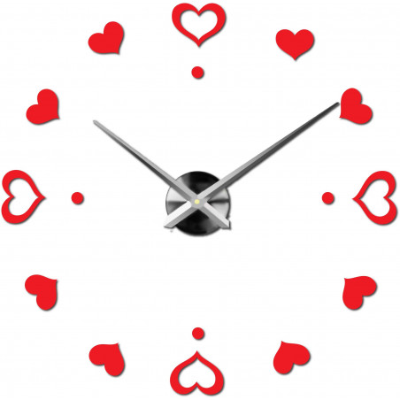 Adhesive wall clock, luxury clock on stent, plastic clock