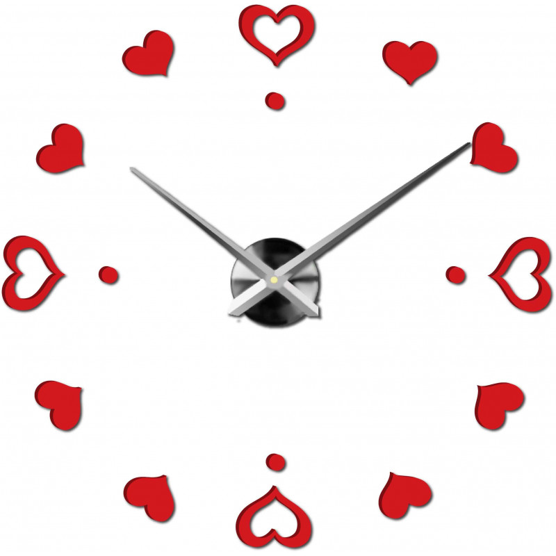 Adhesive wall clock, luxury clock on stent, plastic clock