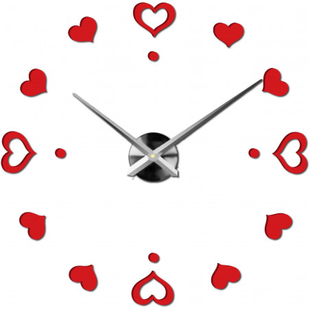 Adhesive wall clock, luxury clock on stent, plastic clock