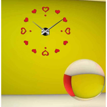 Adhesive wall clock, luxury clock on stent, plastic clock