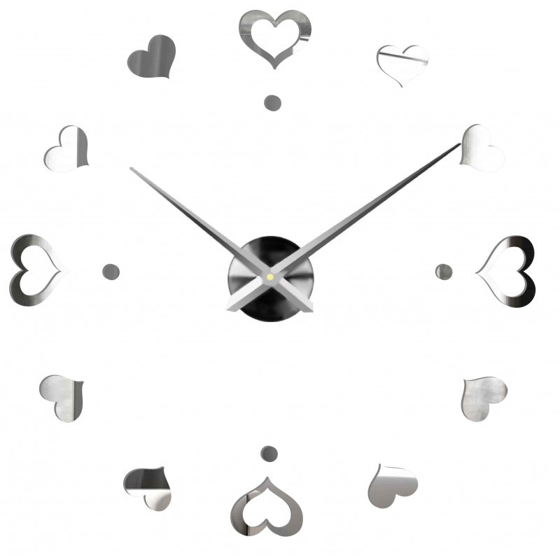 Adhesive wall clock, luxury clock on stent, plastic clock