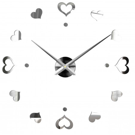 Adhesive wall clock, luxury wall clock, plastic clock