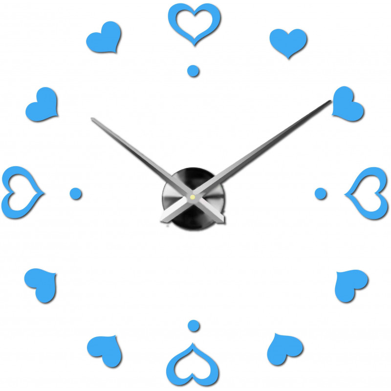 Adhesive wall clock, luxury clock on stent, plastic clock