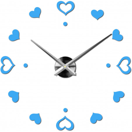 Adhesive wall clock, luxury clock on stent, plastic clock