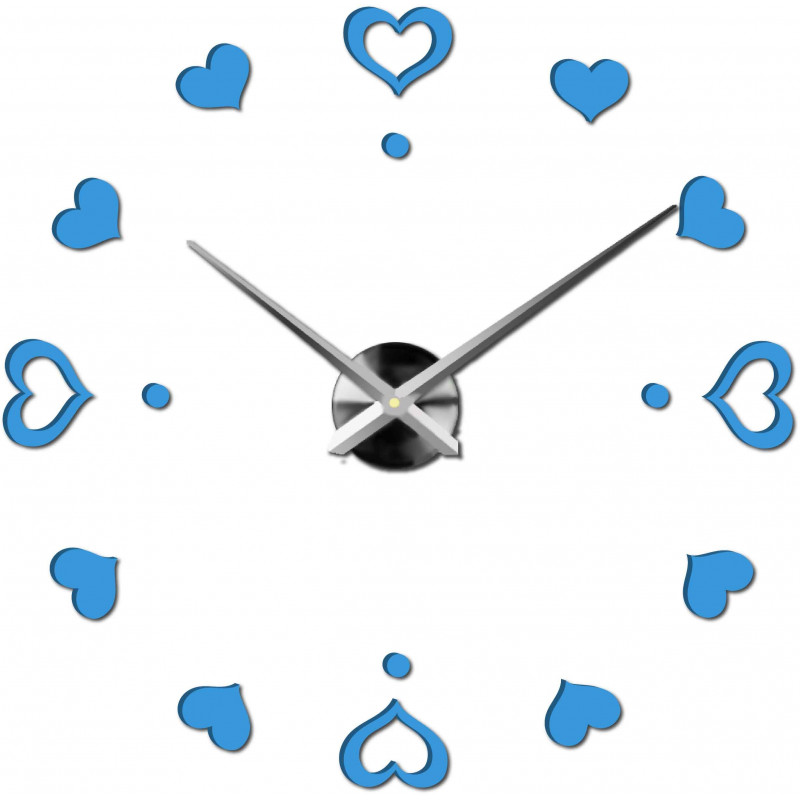 Adhesive wall clock, luxury clock on stent, plastic clock