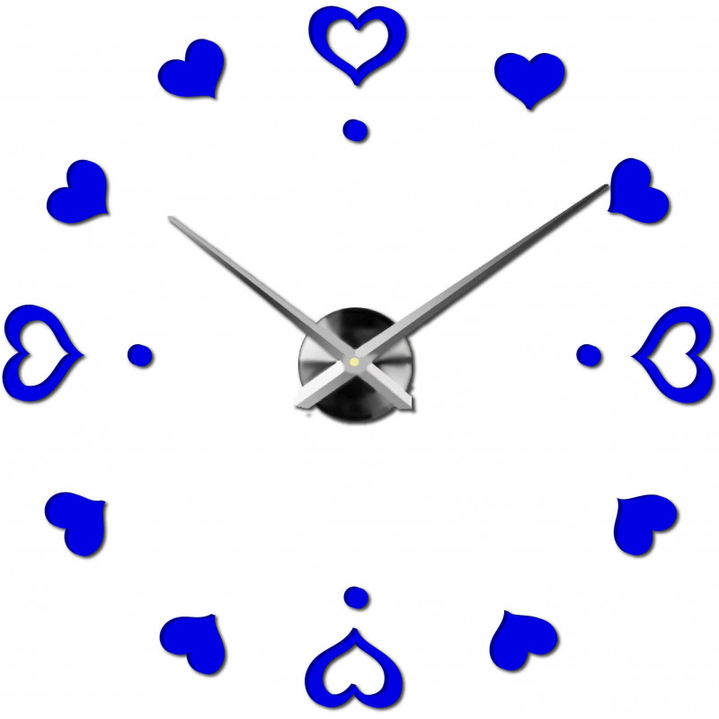 Adhesive wall clock, luxury clock on stent, plastic clock