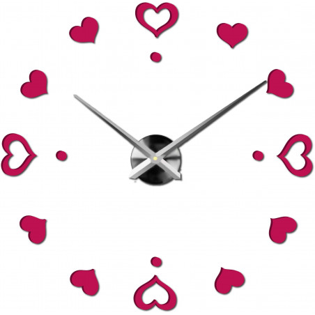 Adhesive wall clock, luxury clock on stent, plastic clock