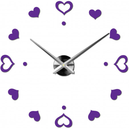 Adhesive wall clock, luxury clock on stent, plastic clock