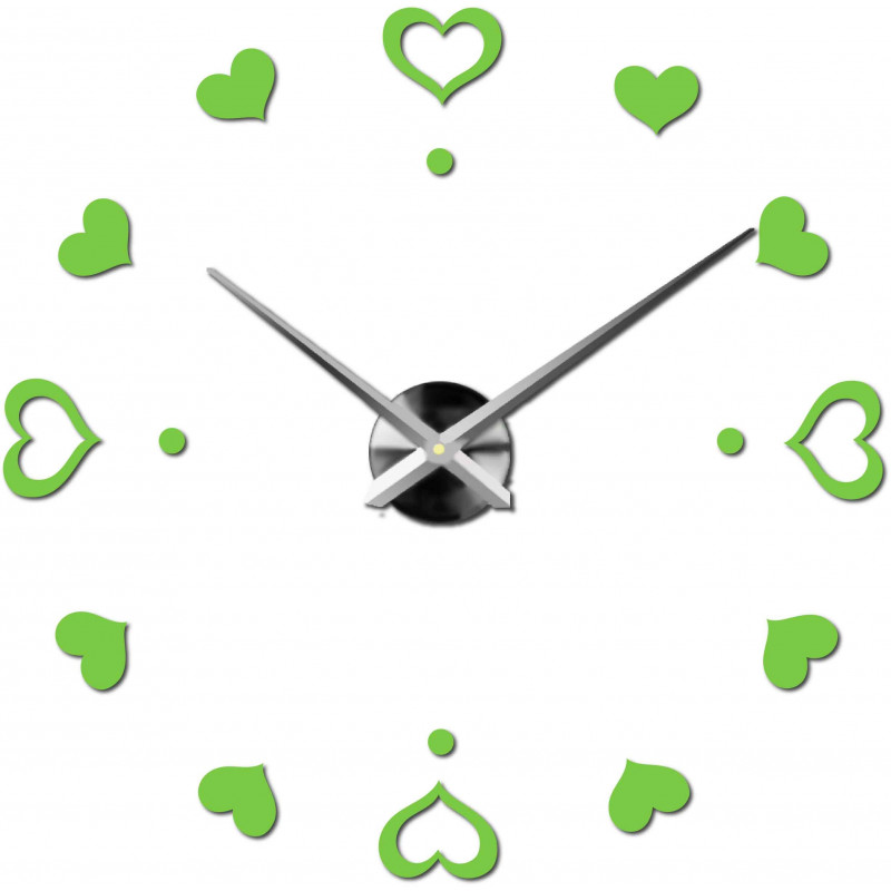 Adhesive wall clock, luxury clock on stent, plastic clock