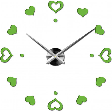 Adhesive wall clock, luxury clock on stent, plastic clock