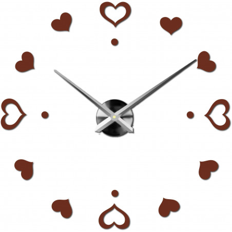 Adhesive wall clock, luxury clock on stent, plastic clock