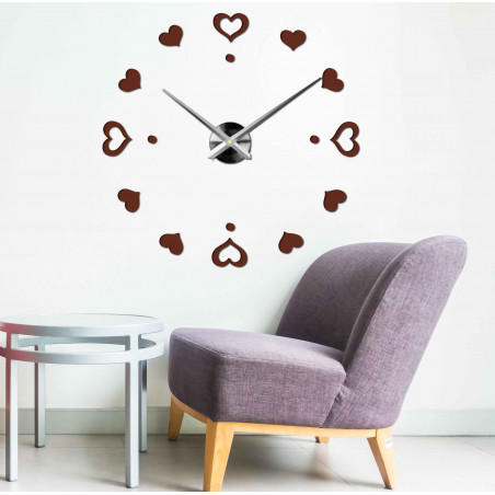 Adhesive wall clock, luxury clock on stent, plastic clock