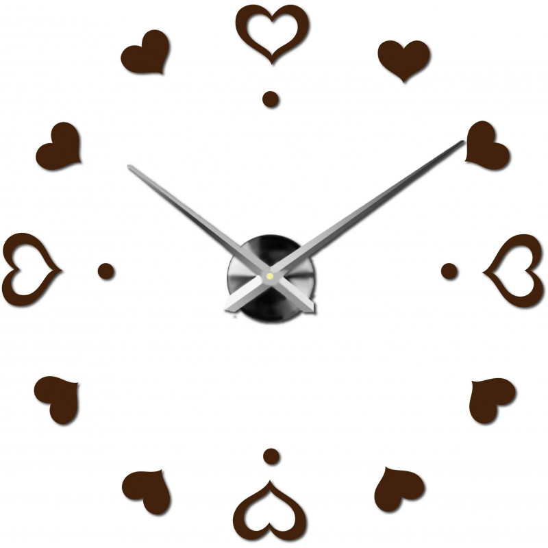 Adhesive wall clock, luxury clock on stent, plastic clock