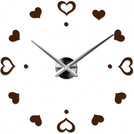 Adhesive wall clock, luxury clock on stent, plastic clock