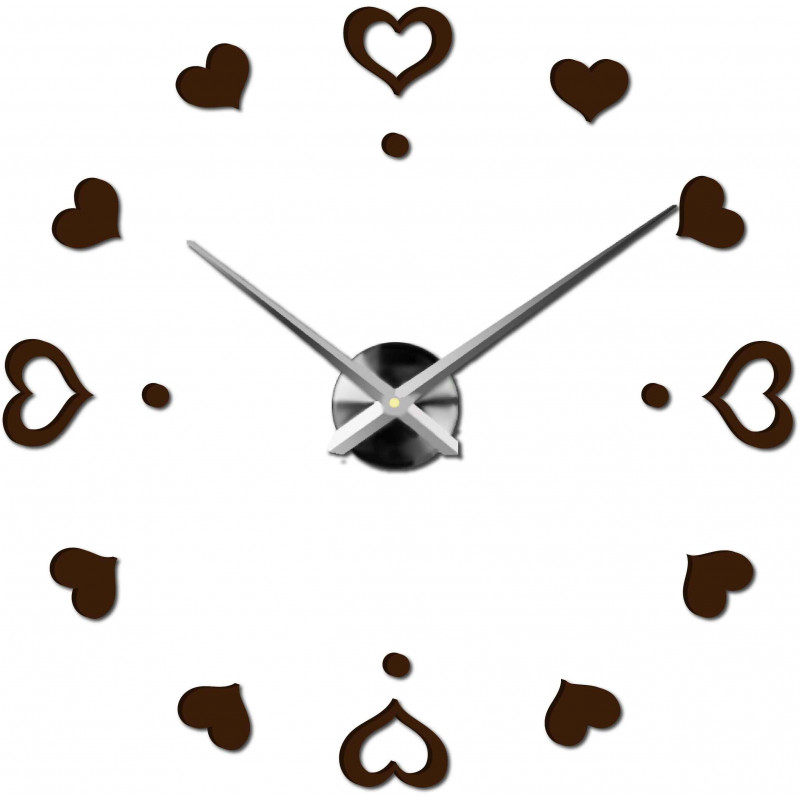 Adhesive wall clock, luxury clock on stent, plastic clock