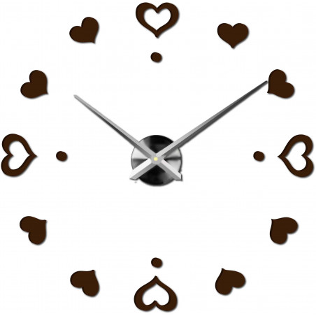 Adhesive wall clock, luxury clock on stent, plastic clock