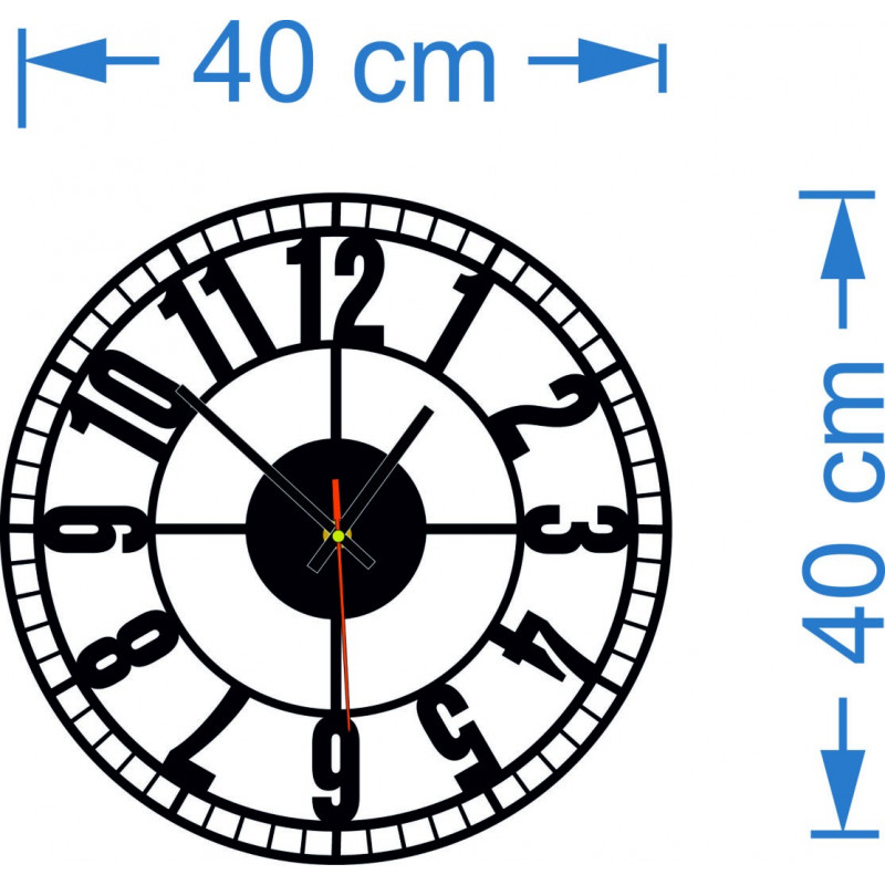 Dimensions of Wooden Wall Clock,Vintage Wall Clock,Retro Decoration