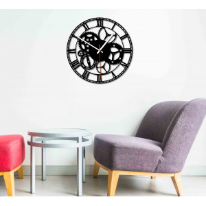 Design wall clock for living room, kitchen, kids room. Wall clock as a gift.