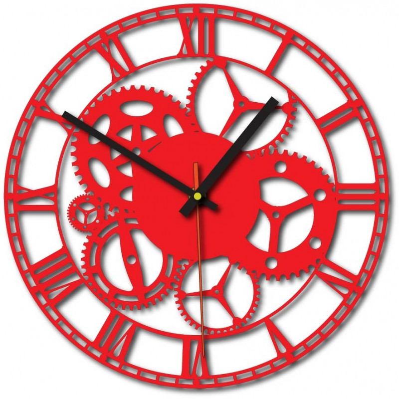 Design wall clock for living room, kitchen, kids room. Wall clock as a gift.