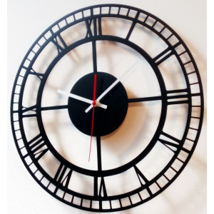 Design clock wall into living room, kitchen, children's room. Clock on the wall as a gift. 2