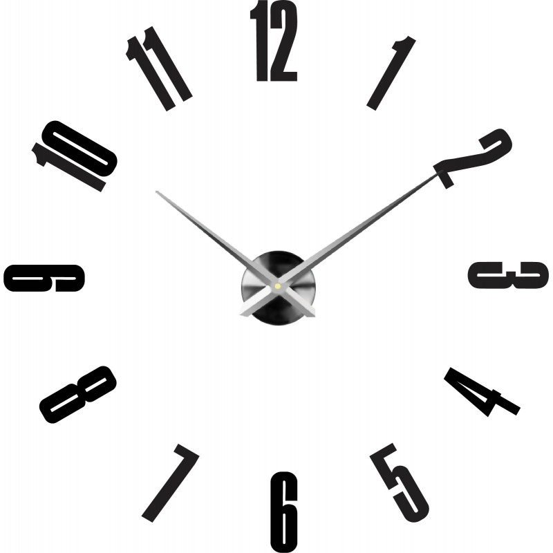 Adhesive wall clock, luxury clock on stent, plastic clock