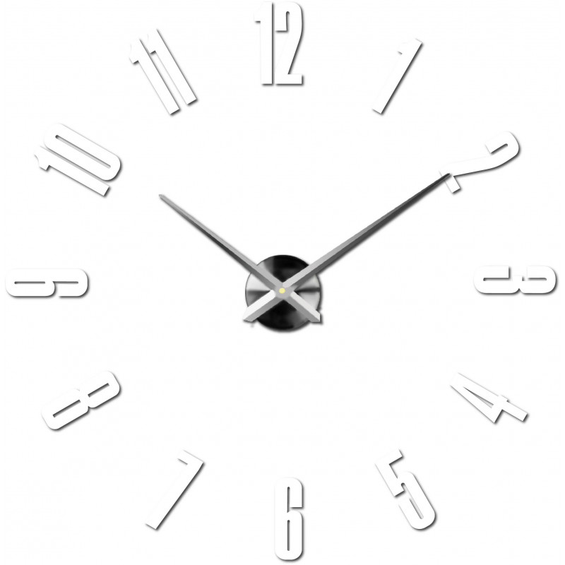 Adhesive wall clock, luxury clock on stent, plastic clock