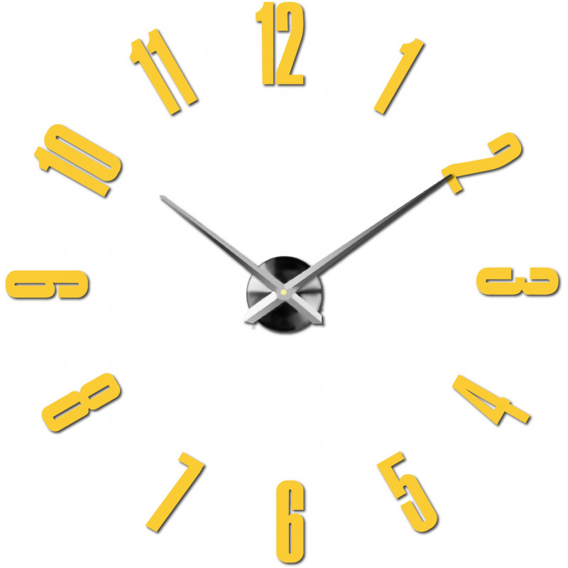 Adhesive wall clock, luxury clock on stent, plastic clock