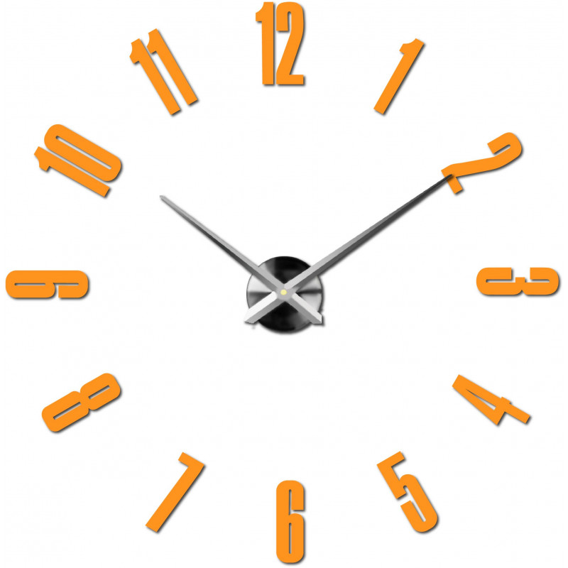 Adhesive wall clock, luxury clock on stent, plastic clock