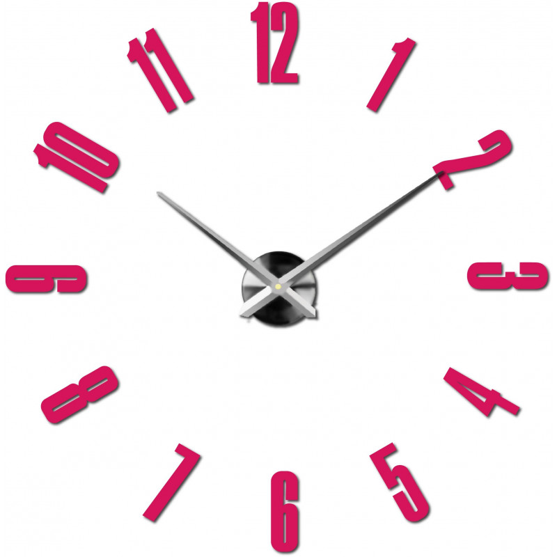 Adhesive wall clock, luxury clock on stent, plastic clock