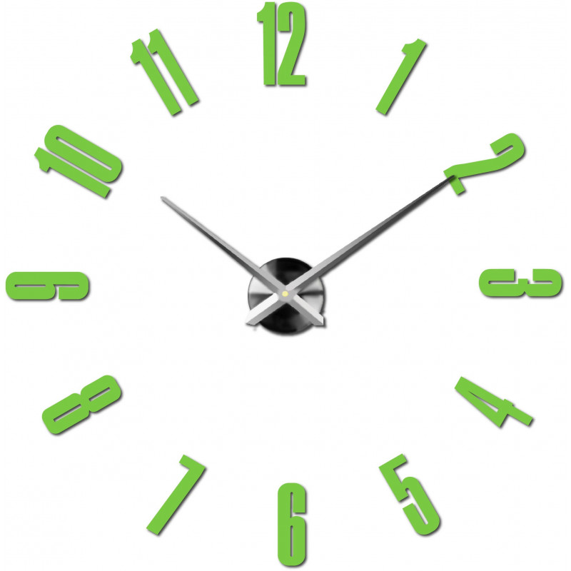 Adhesive wall clock, luxury clock on stent, plastic clock