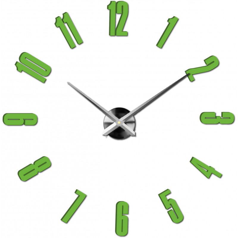 Adhesive wall clock, luxury clock on stent, plastic clock