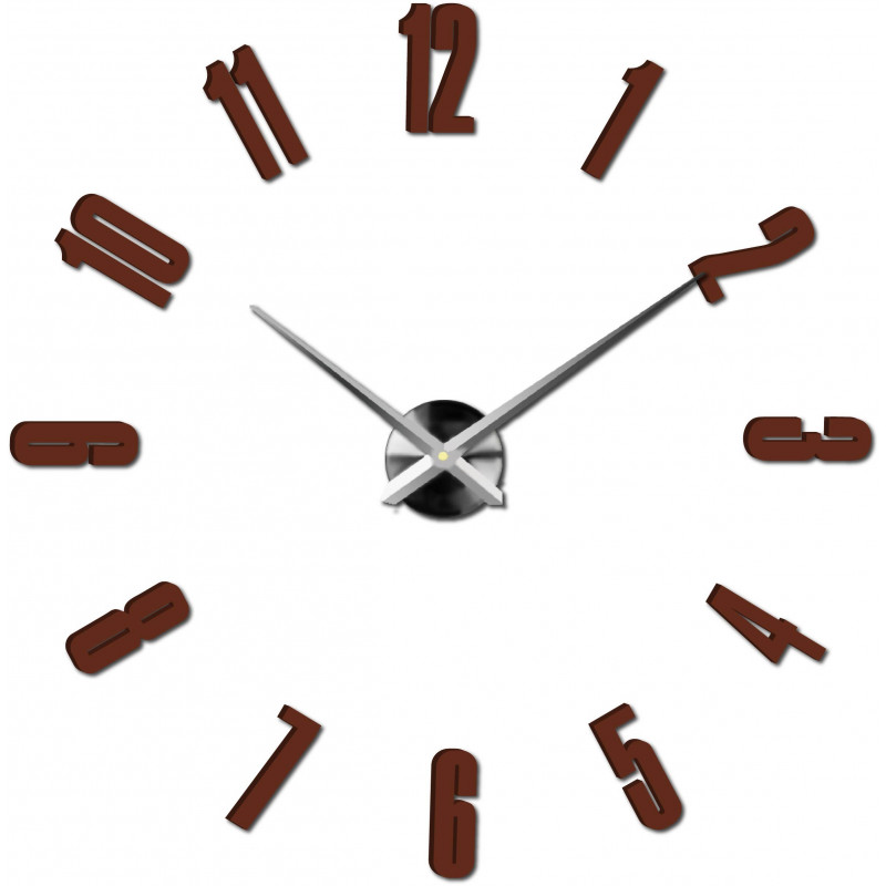 Adhesive wall clock, luxury clock on stent, plastic clock