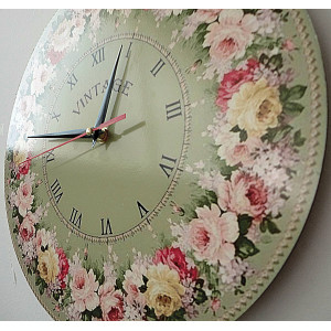 Modern wall clock, wall clock made of wood, plywood 2